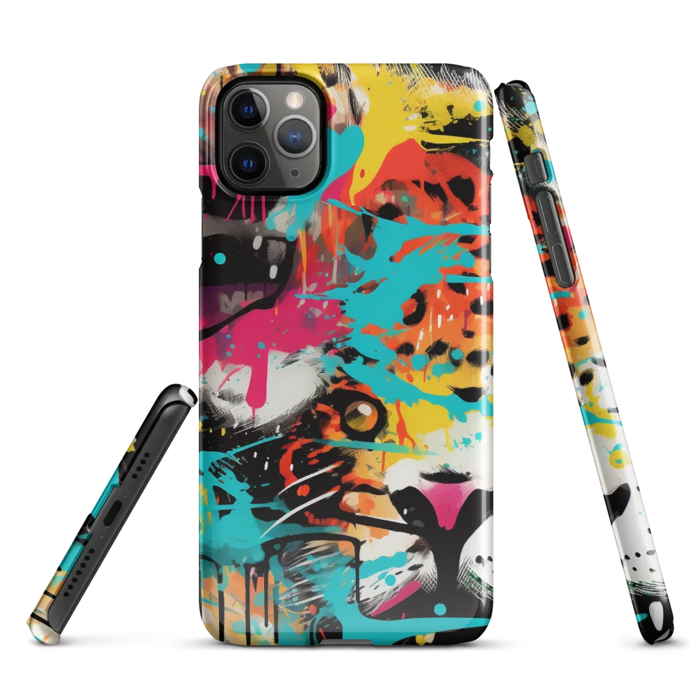 Fierce Fusion: Tiger and Lion in Graffiti | Phone Case |  11 Pro Max | Snap Case | Glossy