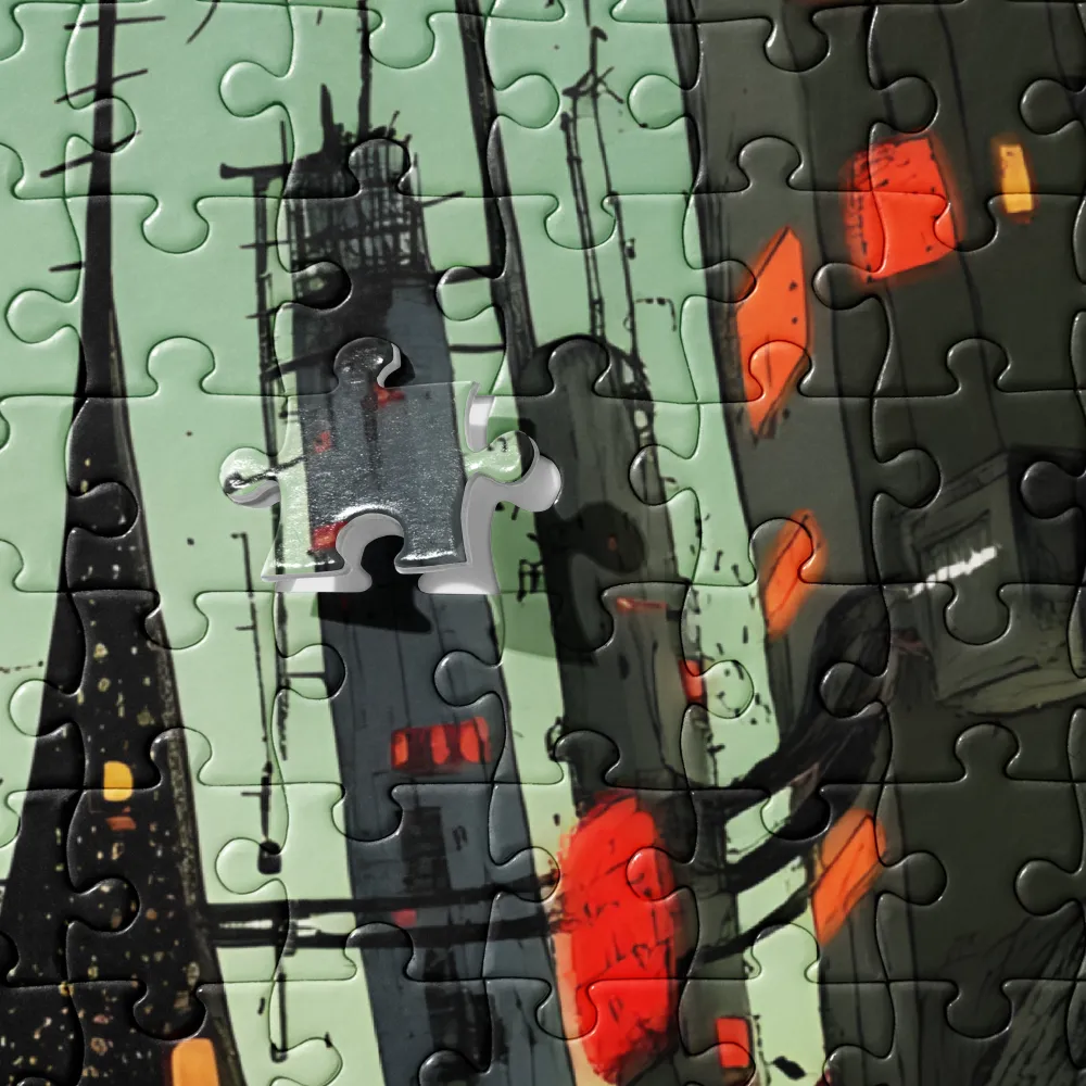 The Enigmatic Cityscape | Jigsaw Puzzle | 252/520 pieces