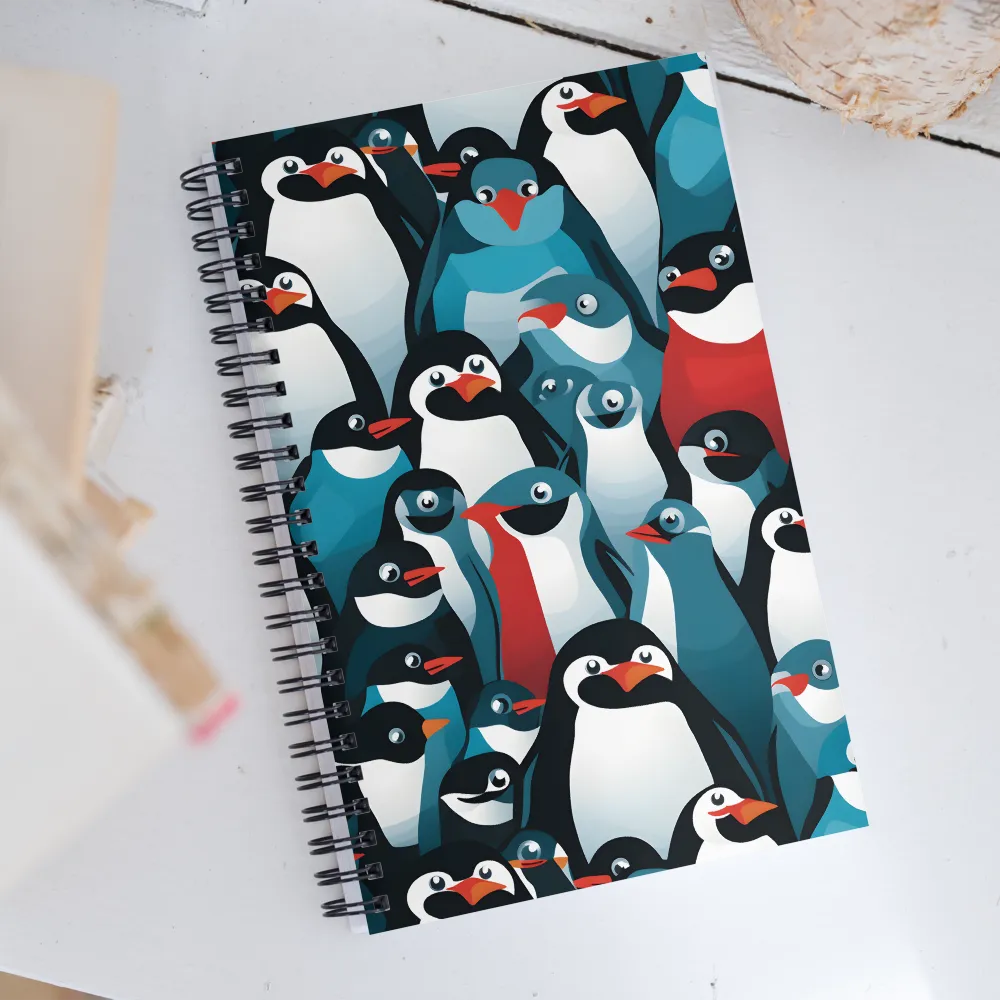 Penguin Parade | Spiral Notebook