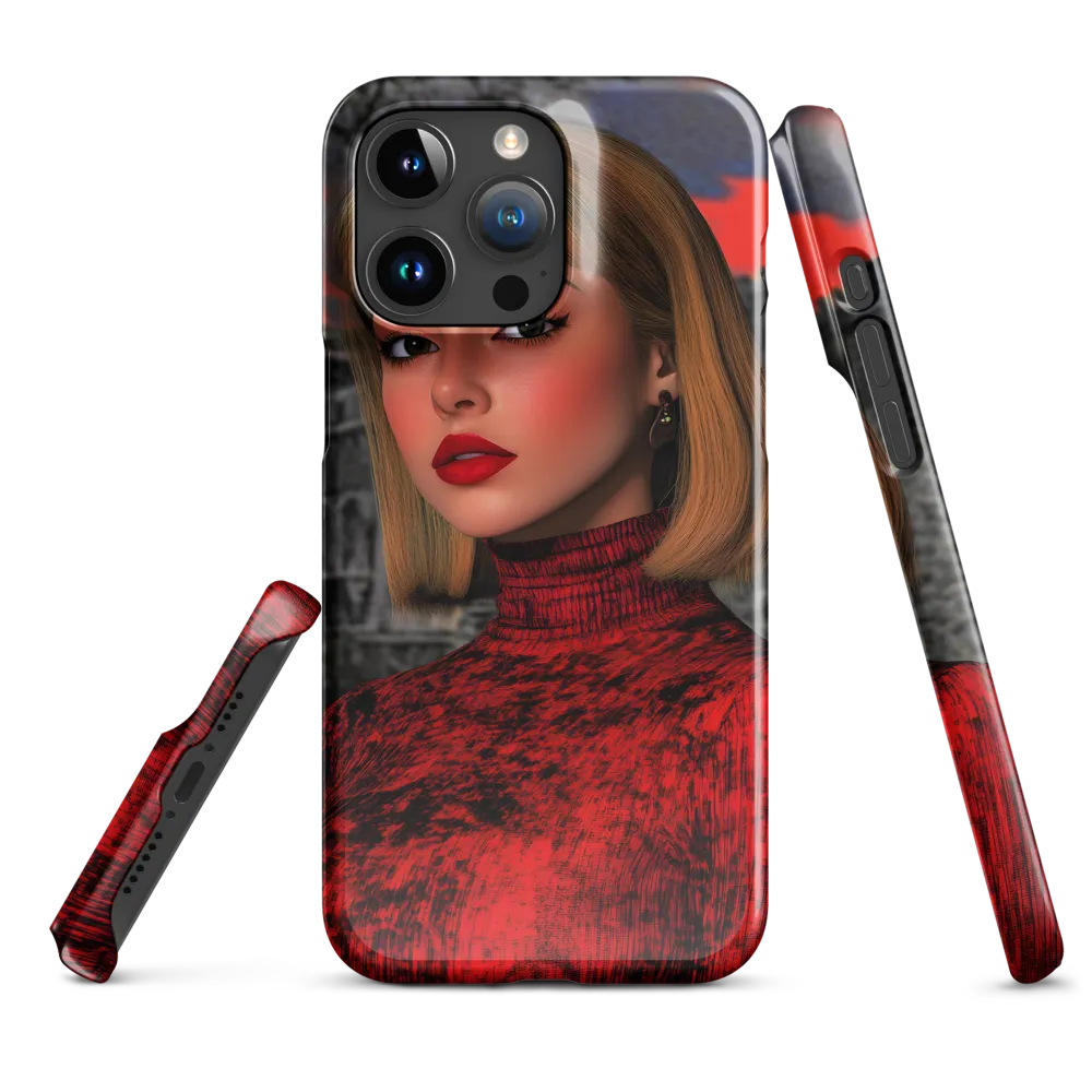 Mystique of the Scarlet Embrace | Phone Case |  15 Pro Max | Snap Case | Glossy