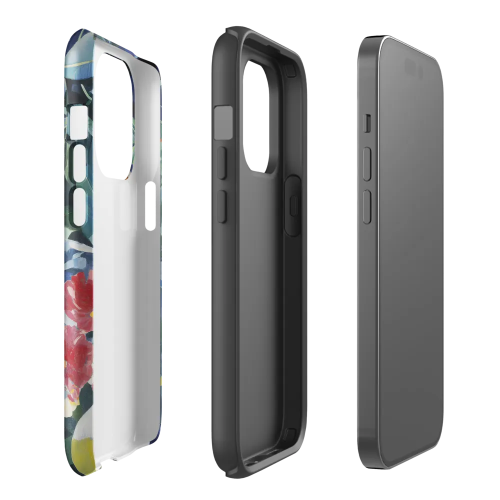 Hidden Majesty: The Jaguar Amongst Tropical Splendor | Phone Case |  14 Pro | Tough Case | Glossy