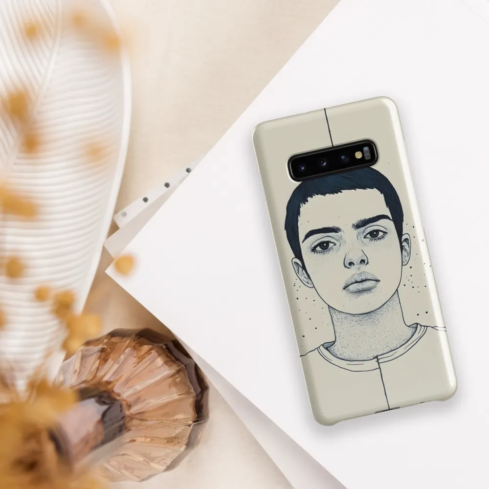 Embodying Serenity: A Contemporary Portrait | Phone Case |  S10 Plus | Snap Case | Glossy