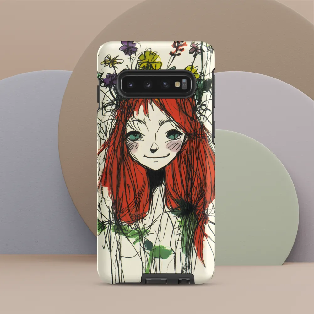 Whimsical Floral Portrait