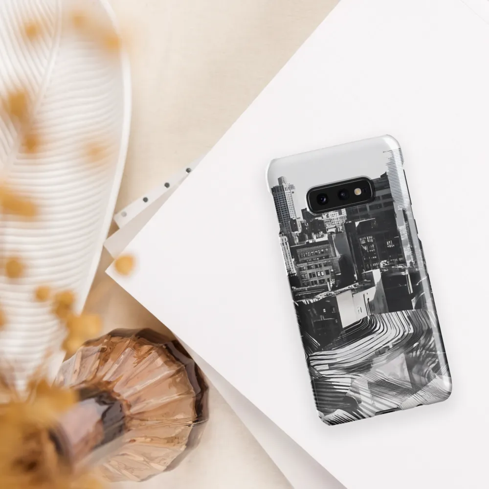 Urban Rhythm in Black and White | Phone Case |  S10e | Snap Case | Glossy