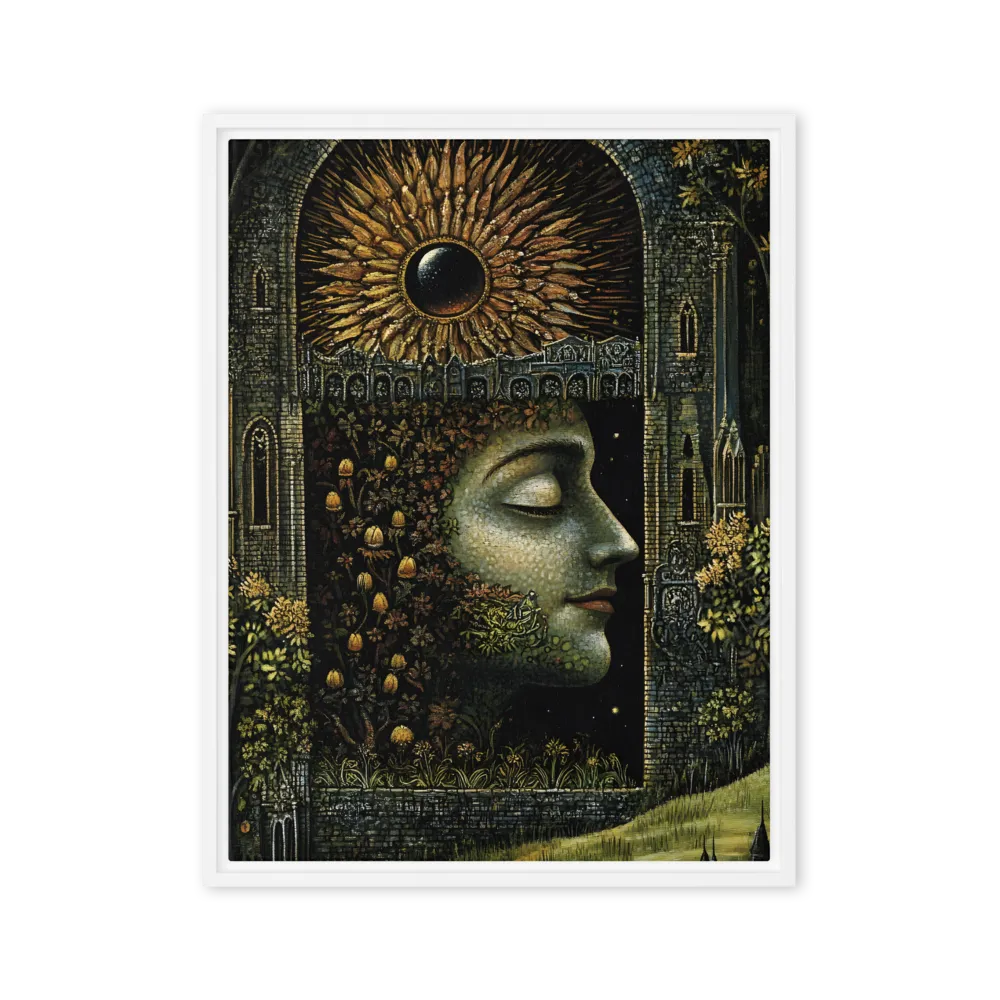Nature’s Embrace: The Infinite Connection | Canvas with White Frame | 24″×32″
