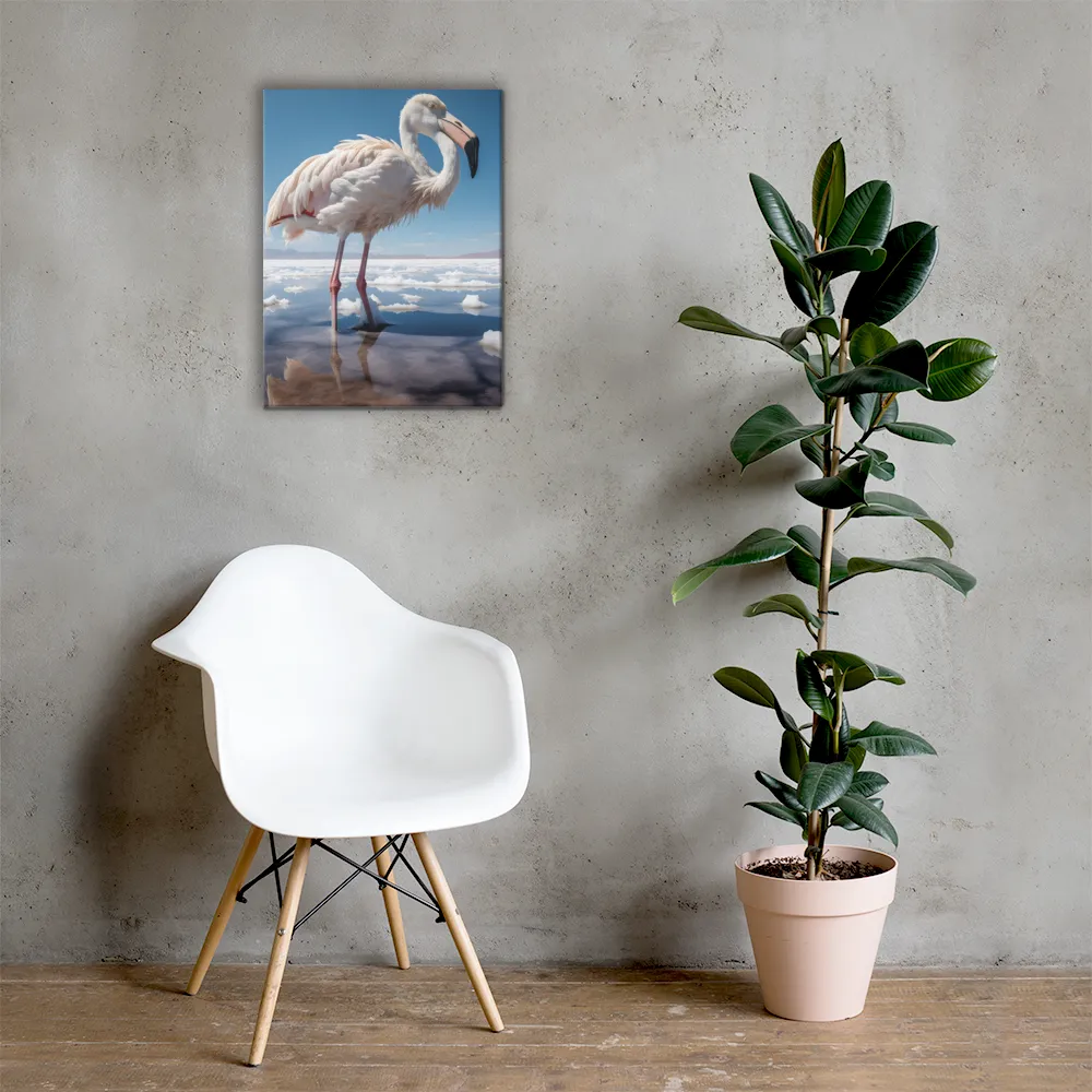 Graceful Solitude of a Flamingo