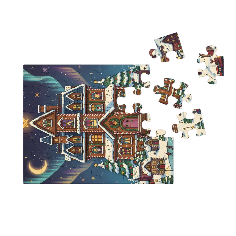Gingerbread Manor 
 Jigsaw Puzzle in Tin Box
