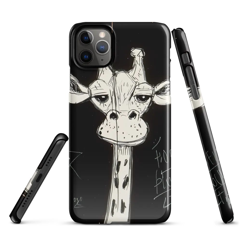 Whimsical Giraffe in Ink | Phone Case |  11 Pro Max | Snap Case | Glossy