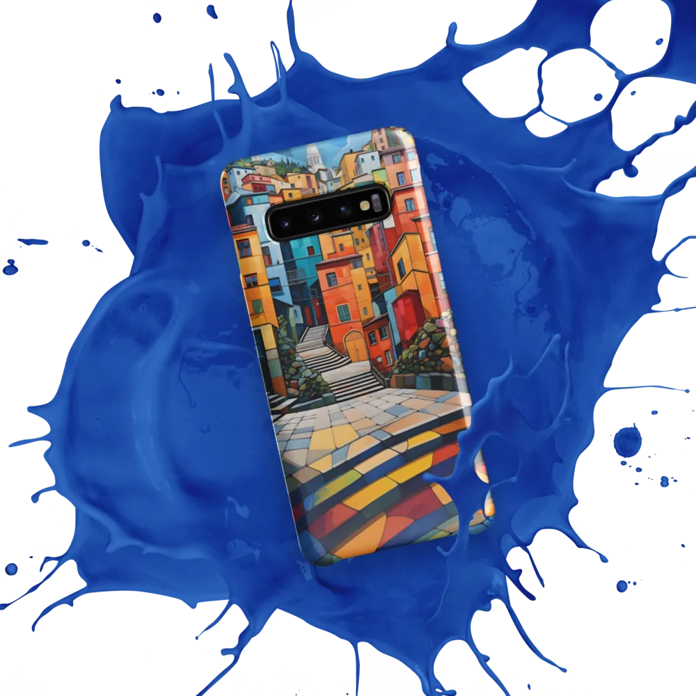 Vibrant Village: A Cubist Journey