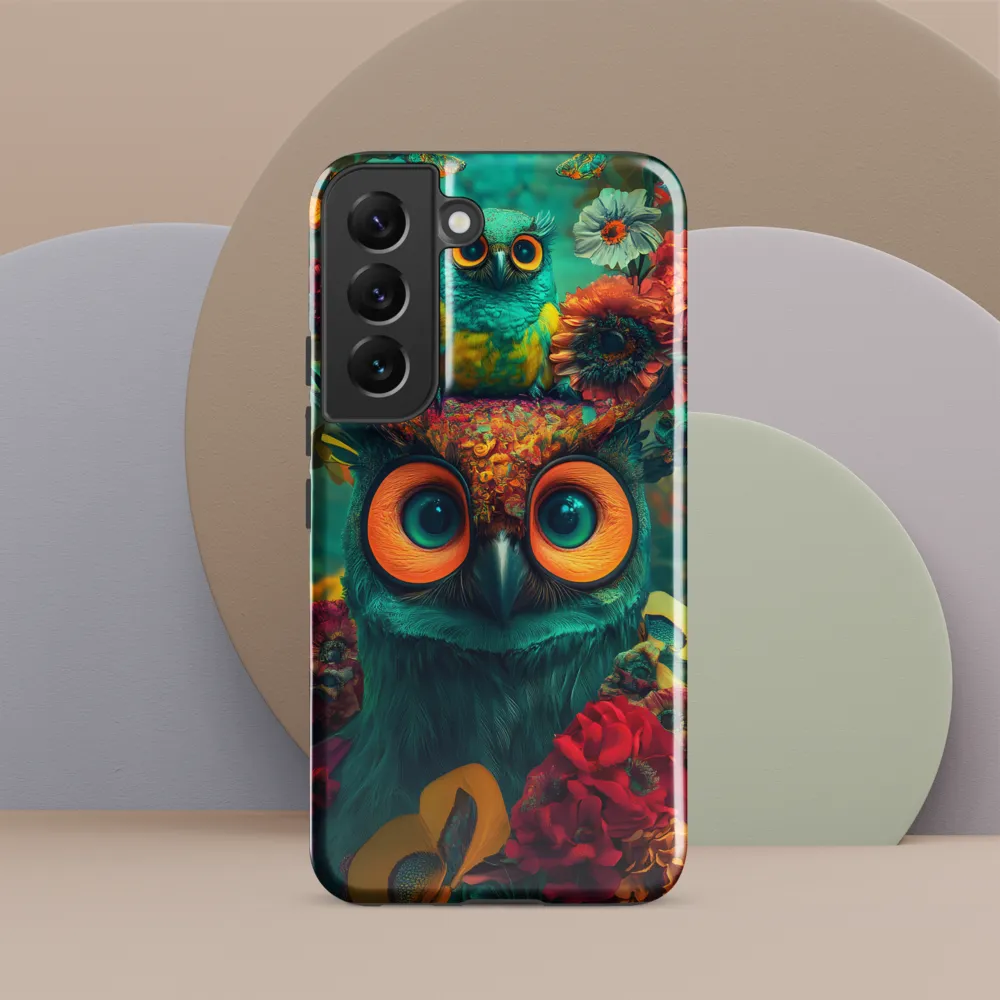 Majestic Harmony: The Floral Owl
