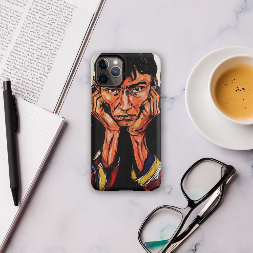 Contemplative Intensity: An Expressionist Portrait