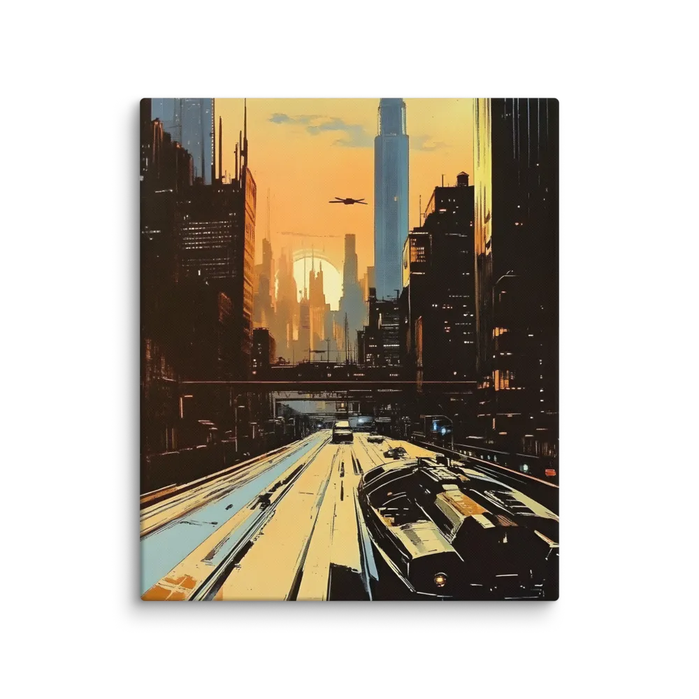 Metro Nexus: A Futuristic Cityscape | Art Print