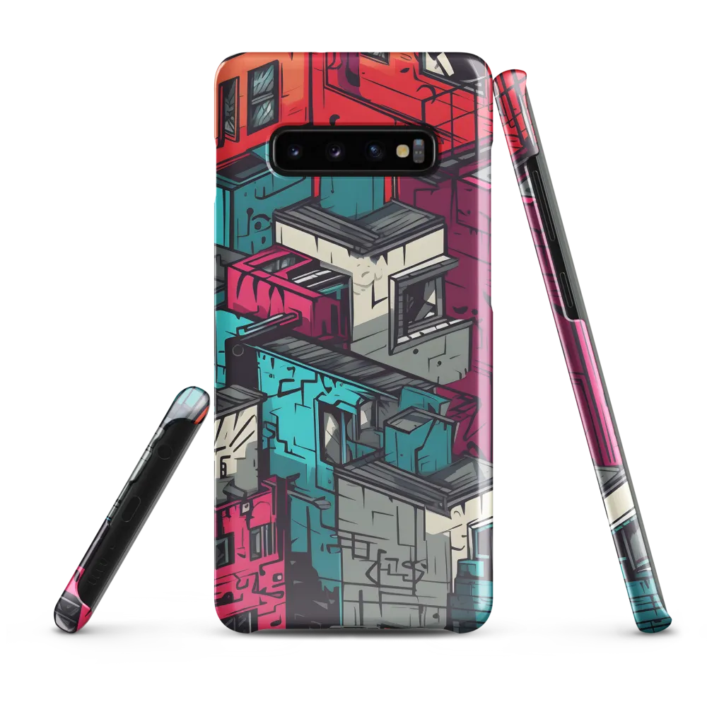 Urban Mosaic: A Vibrant Encounter | Phone Case |  S10 Plus | Snap Case | Glossy