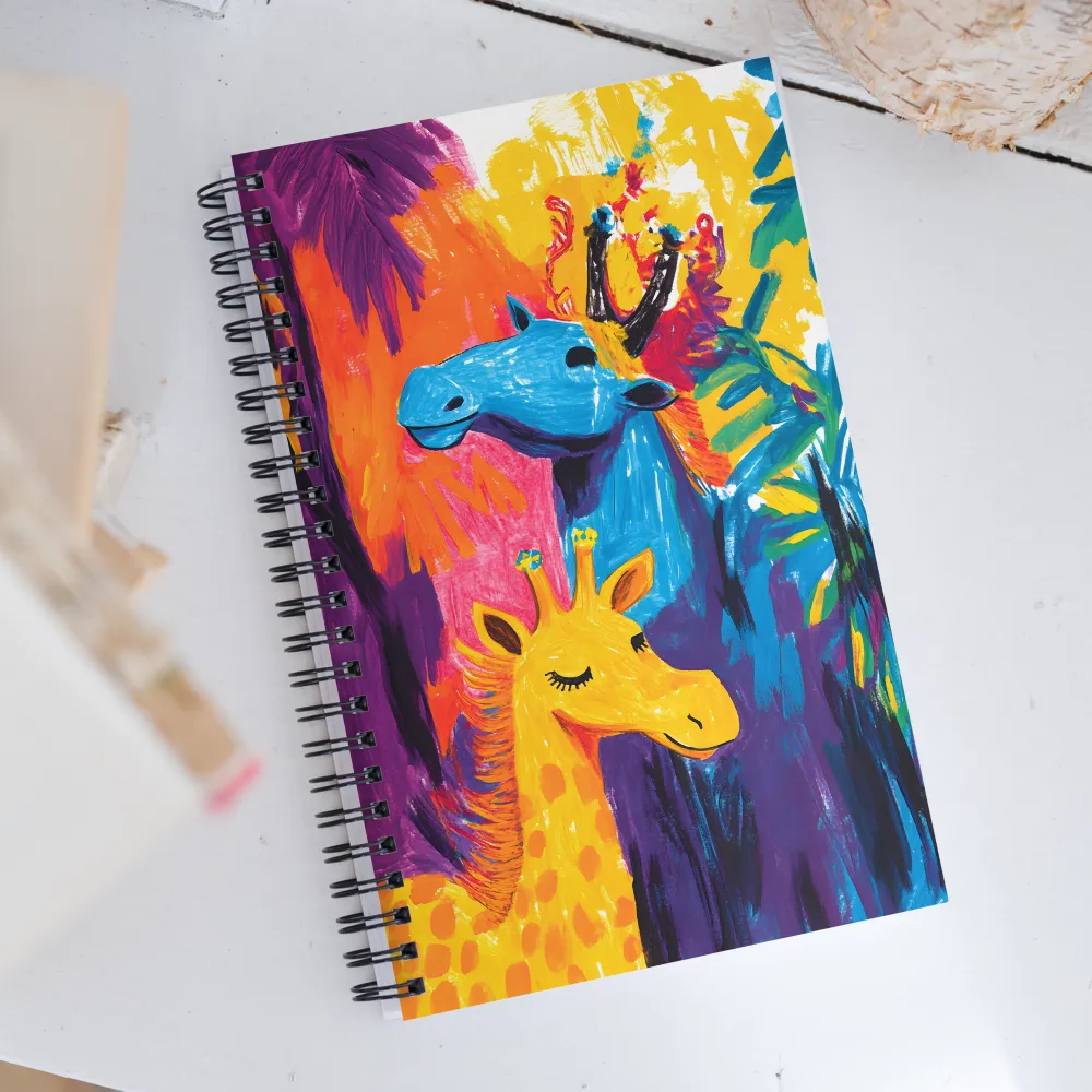 Playful Harmony in Color | Spiral Notebook