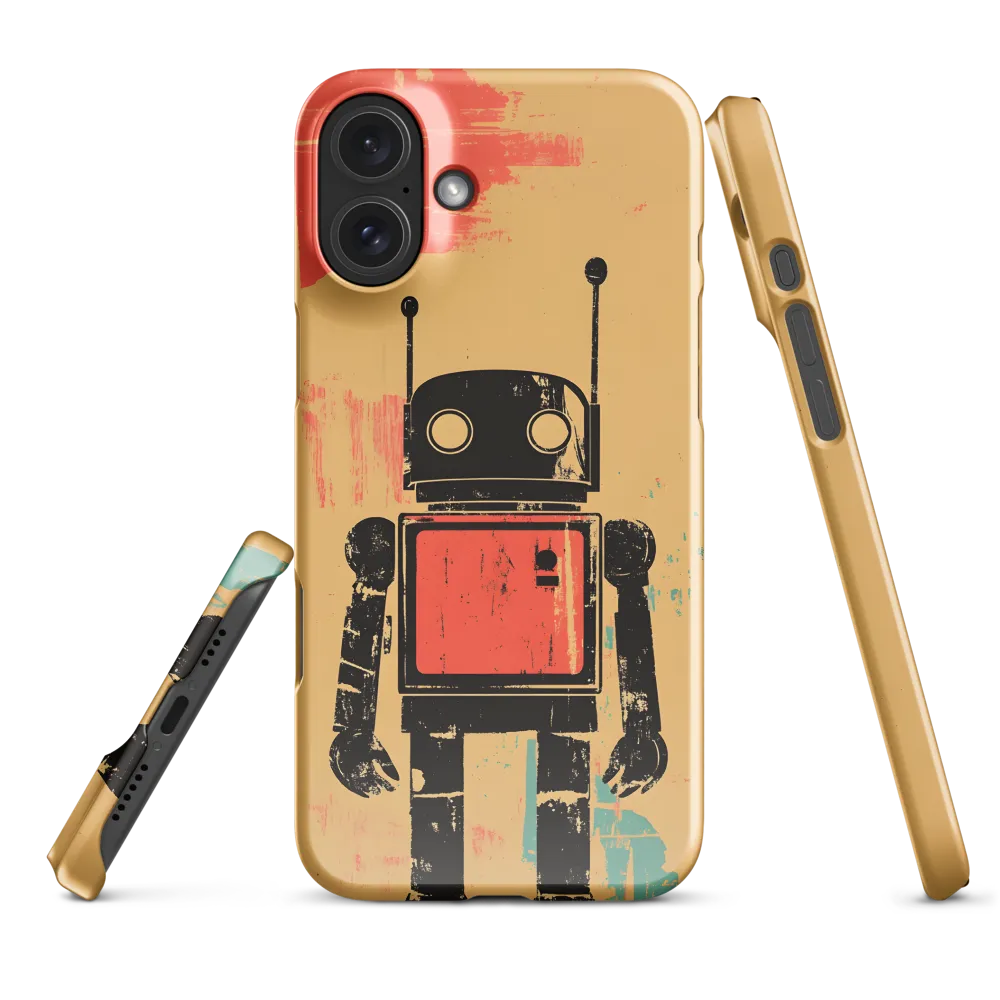 The Retro Robot | Phone Case |  16 Plus | Snap Case | Glossy