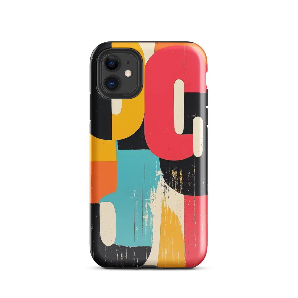 Colorful Curves: Numbers in Harmony | Phone Case |  11 | Tough Case | Glossy