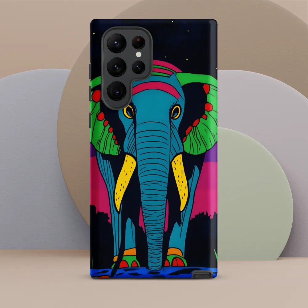 Whimsical Majesty: The Vibrant Elephant