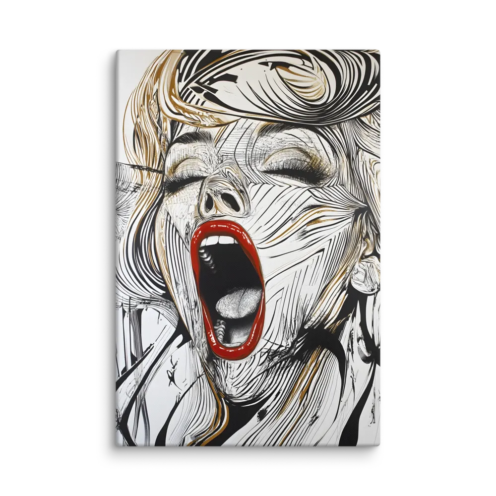 The anguished scream | Canvas | 32″×48″