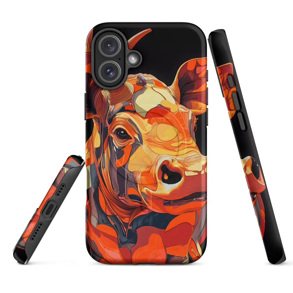 Modern Serenade: The Vibrant Cow