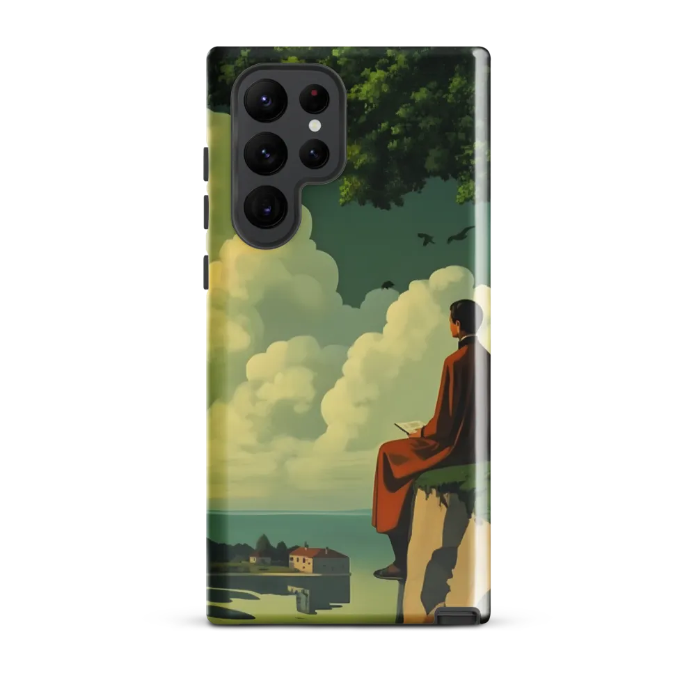 Meditation at the Edge of Serenity | Phone Case |  S22 Ultra | Tough Case | Glossy