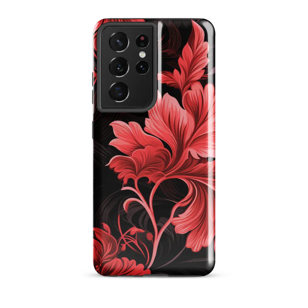 Tropical Elegance in Red