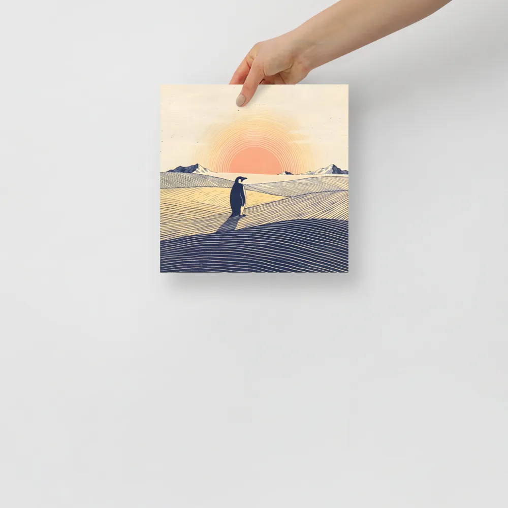 Penguin at Dusk 
 Poster | 10″x 10″