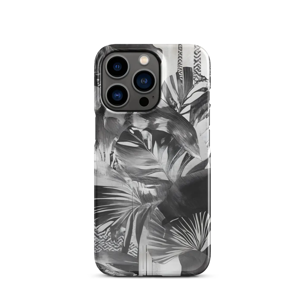 Monochrome Serenity in Tropical Foliage