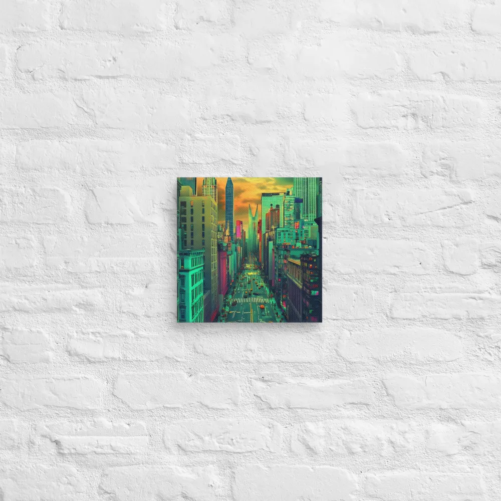 Urban Surrealism: Neon Dreams | Canvas | 10″×10″