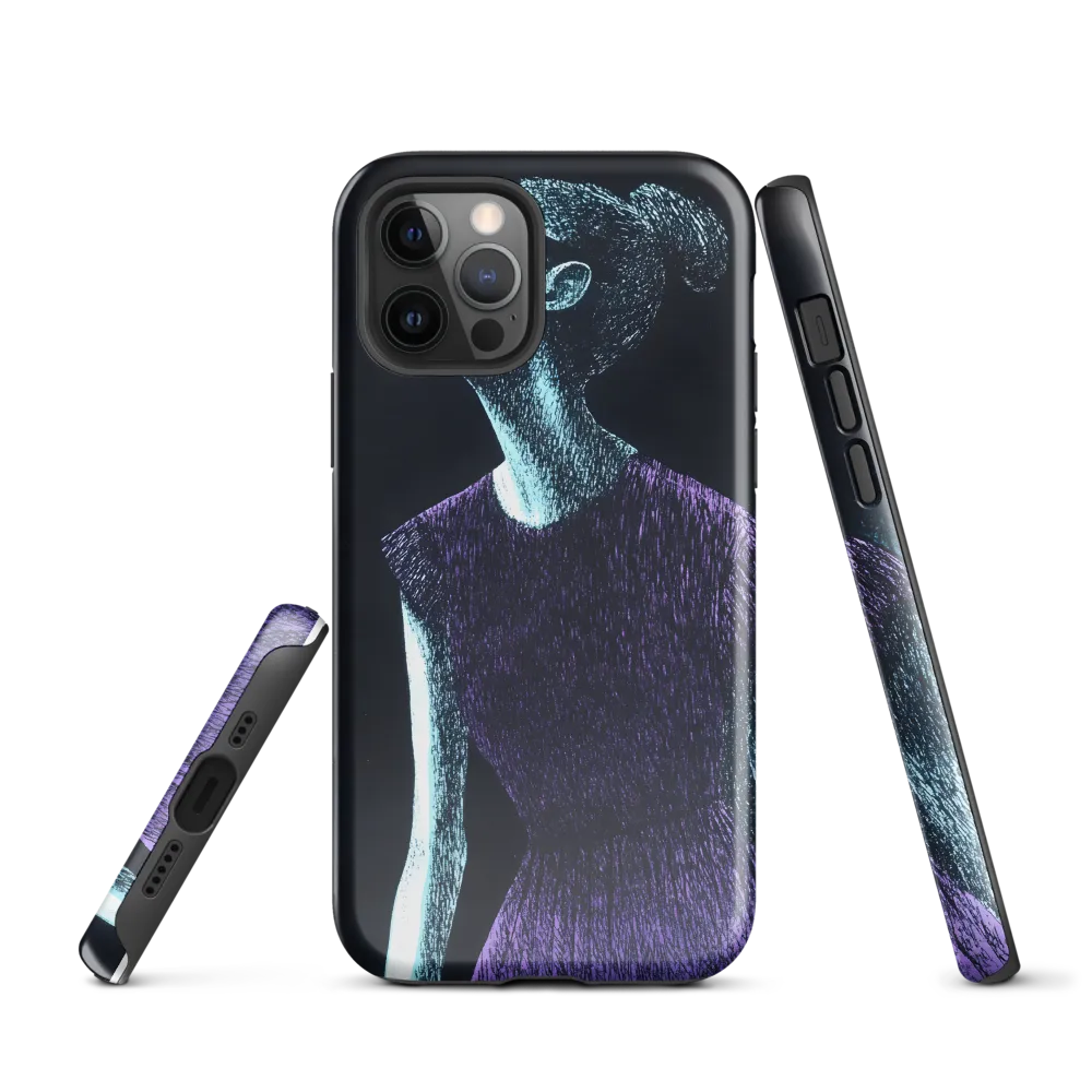 Contemplative Elegance | Phone Case |  12 Pro | Tough Case | Glossy