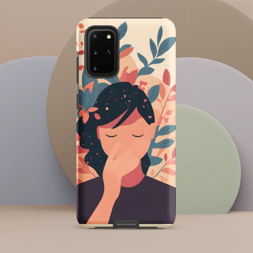 Whispers of Nature: A Serene Contemplation | Phone Case |  S20 Plus | Tough Case | Matte