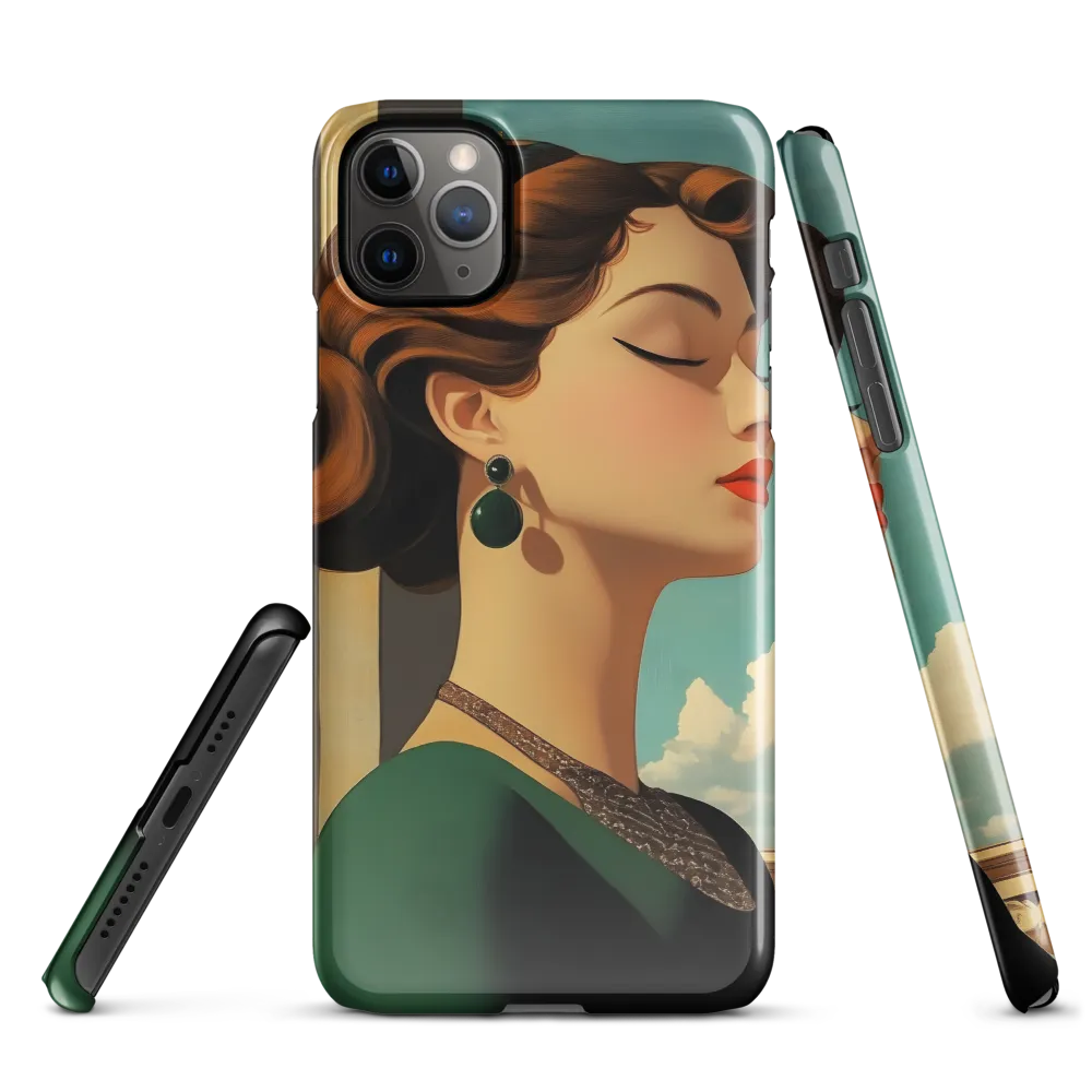 Elegance in Art Deco: A Portrait of Grace | Phone Case |  11 Pro Max | Snap Case | Glossy