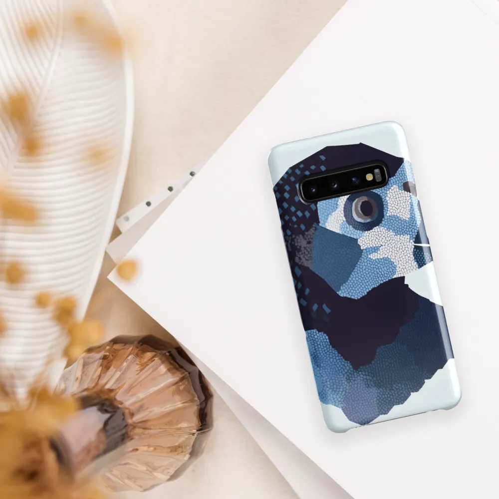 Abstract Avian Portrait in Blue