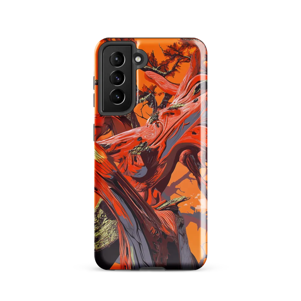 Life in Motion: An Abstract Tree | Phone Case |  S21 | Tough Case | Glossy