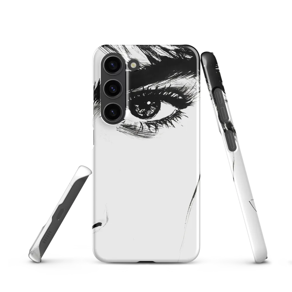 Gaze of Intensity | Phone Case |  S23 | Snap Case | Glossy
