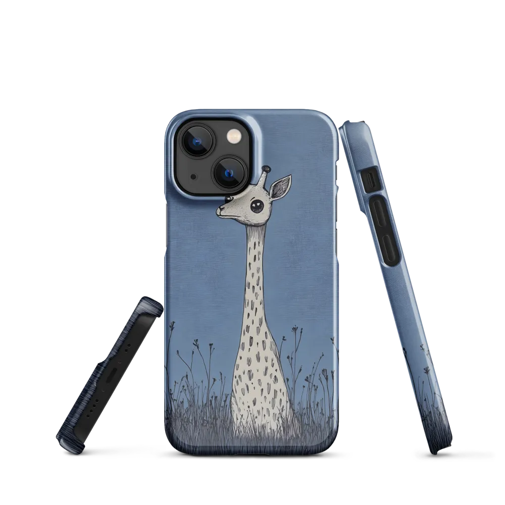 Whimsical Giraffe in Blue