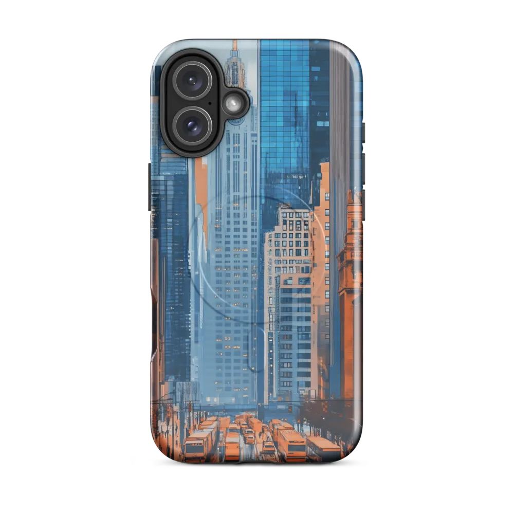 Urban Symphony in Blue and Orange