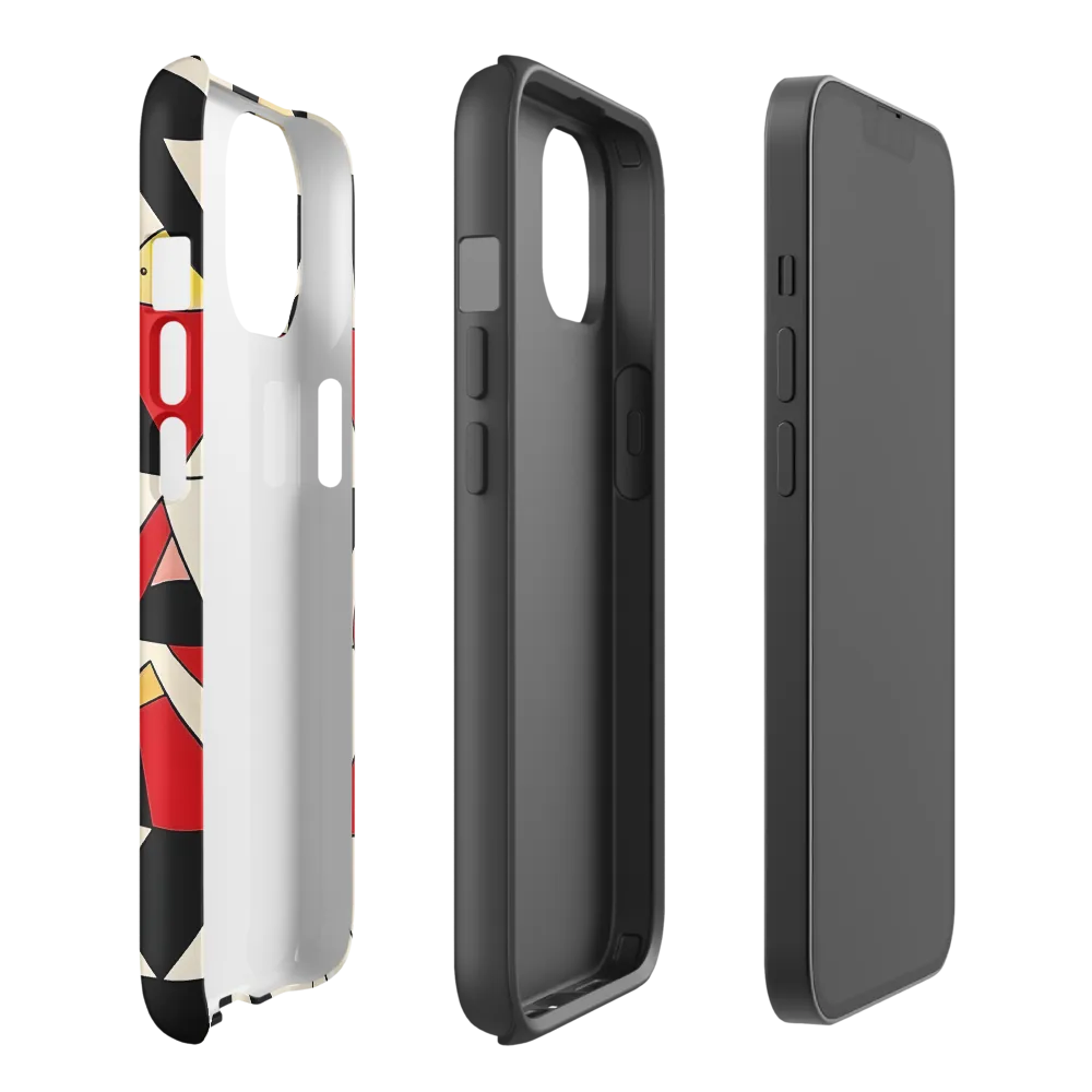 Dynamic Geometric Harmony | Phone Case |  14 | Tough Case | Matte