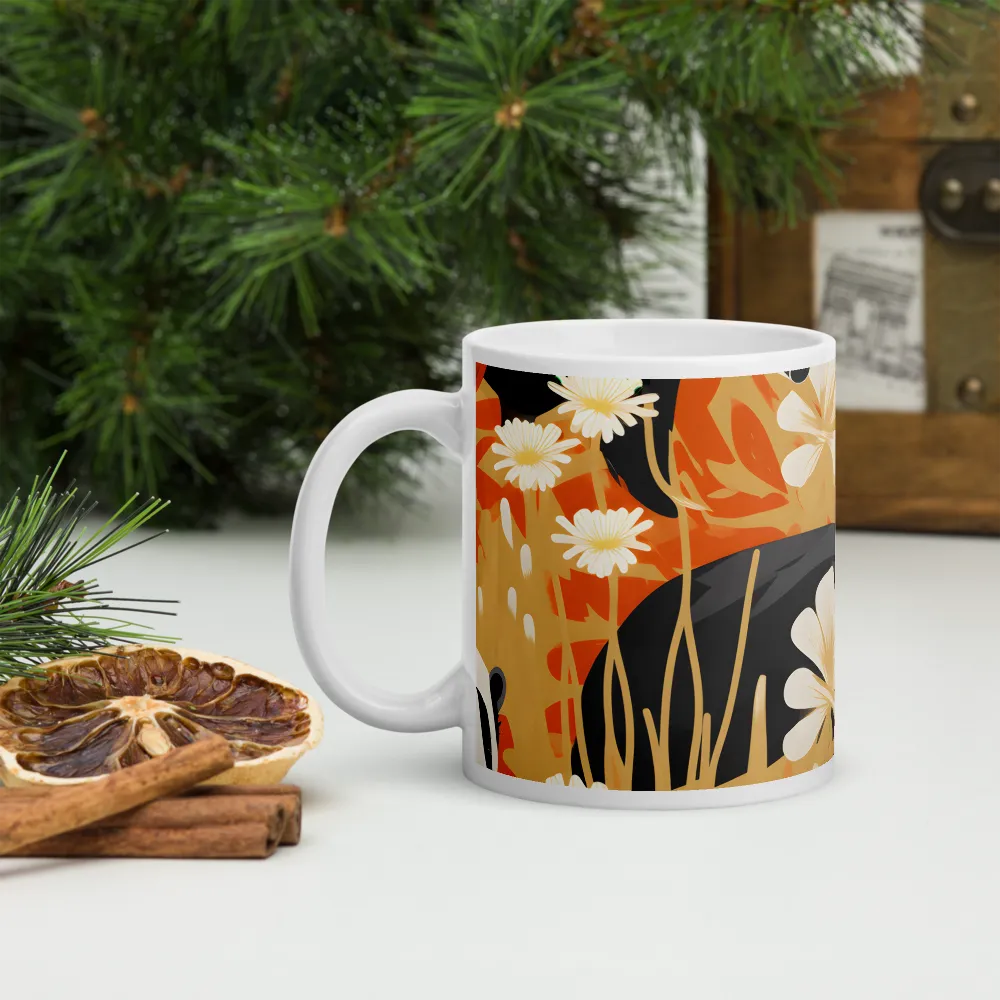 Whimsical Badgers in Bloom | Mugs | Multiple Sizes & Colors