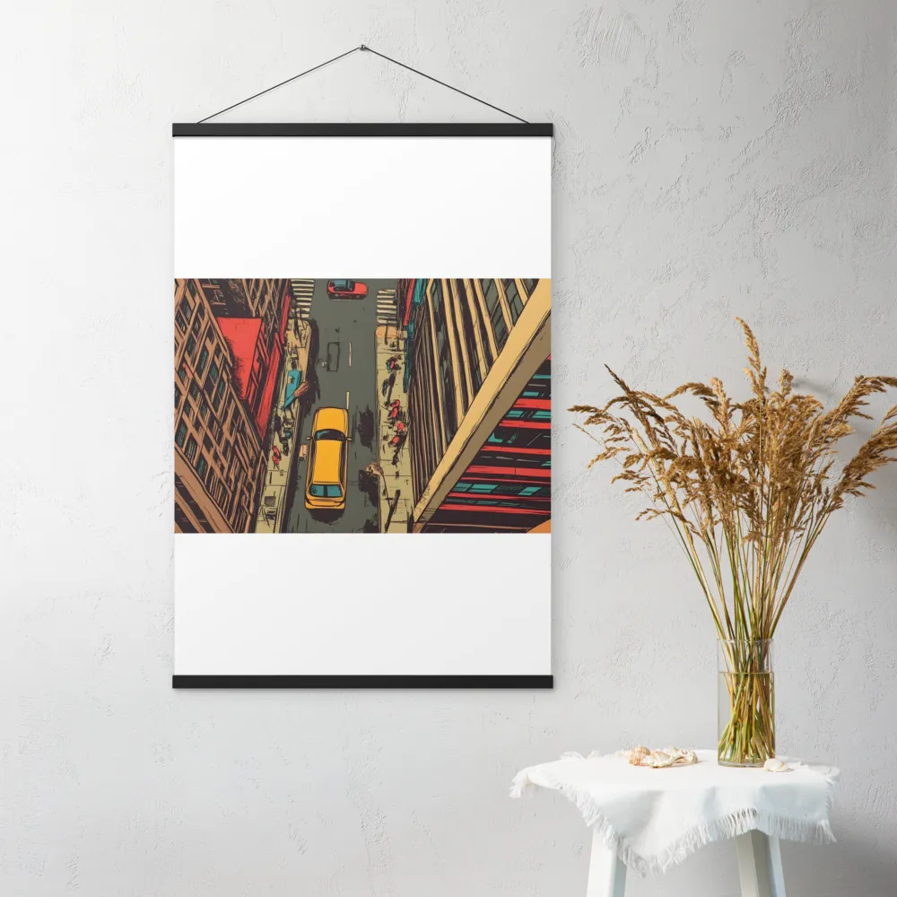 Urban Symphony | Poster With Black Wood Hanger | 24″×36″