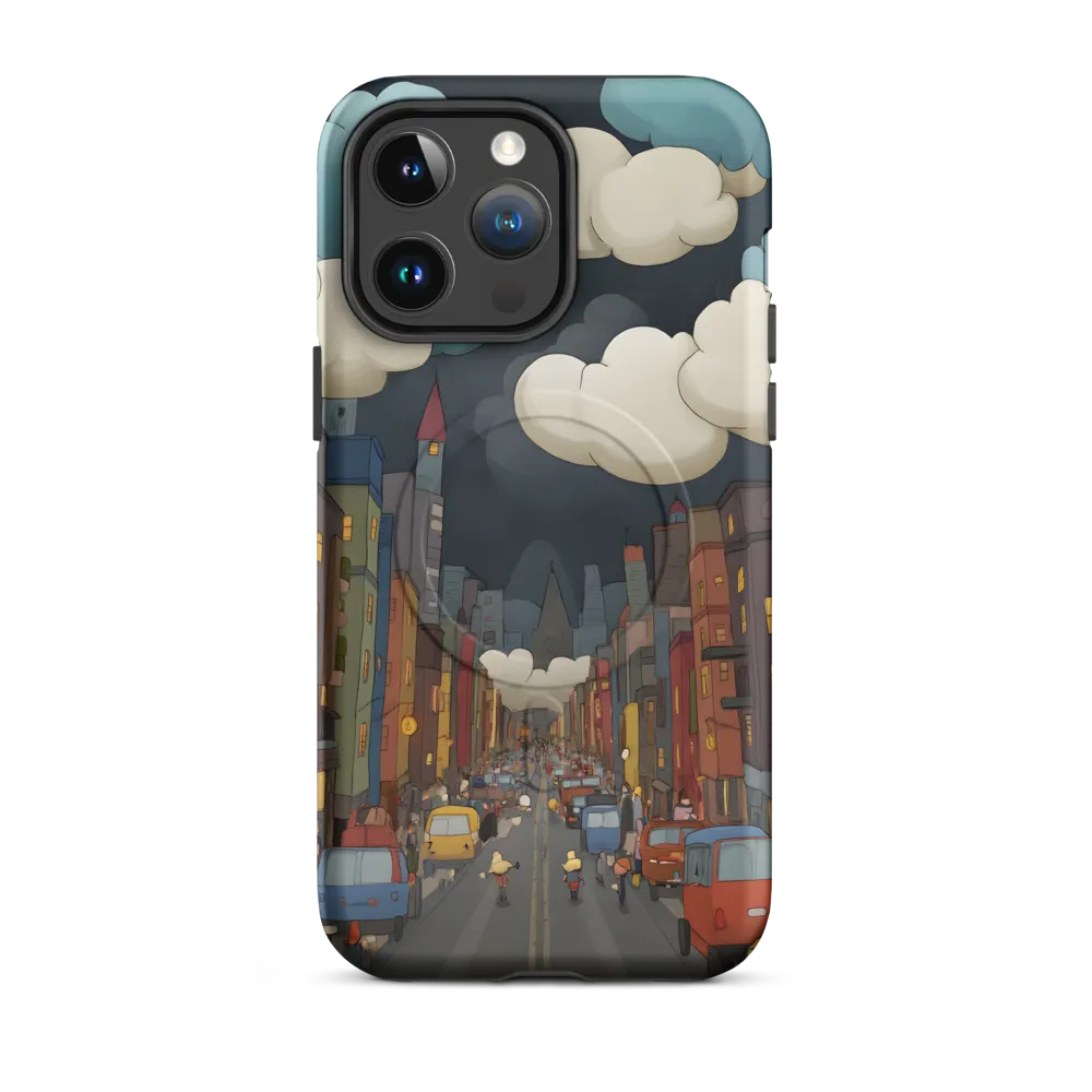 Urban Symphony: A City Awakens at Dusk | Phone Case |  14 Pro Max | MagSafe® Tough Case | Matte