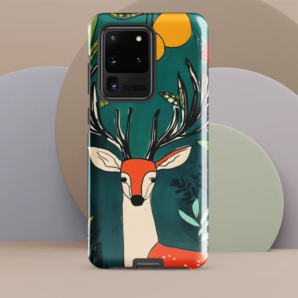 Nature's Embrace: The Majestic Deer | Phone Case |  S20 Ultra | Tough Case | Glossy