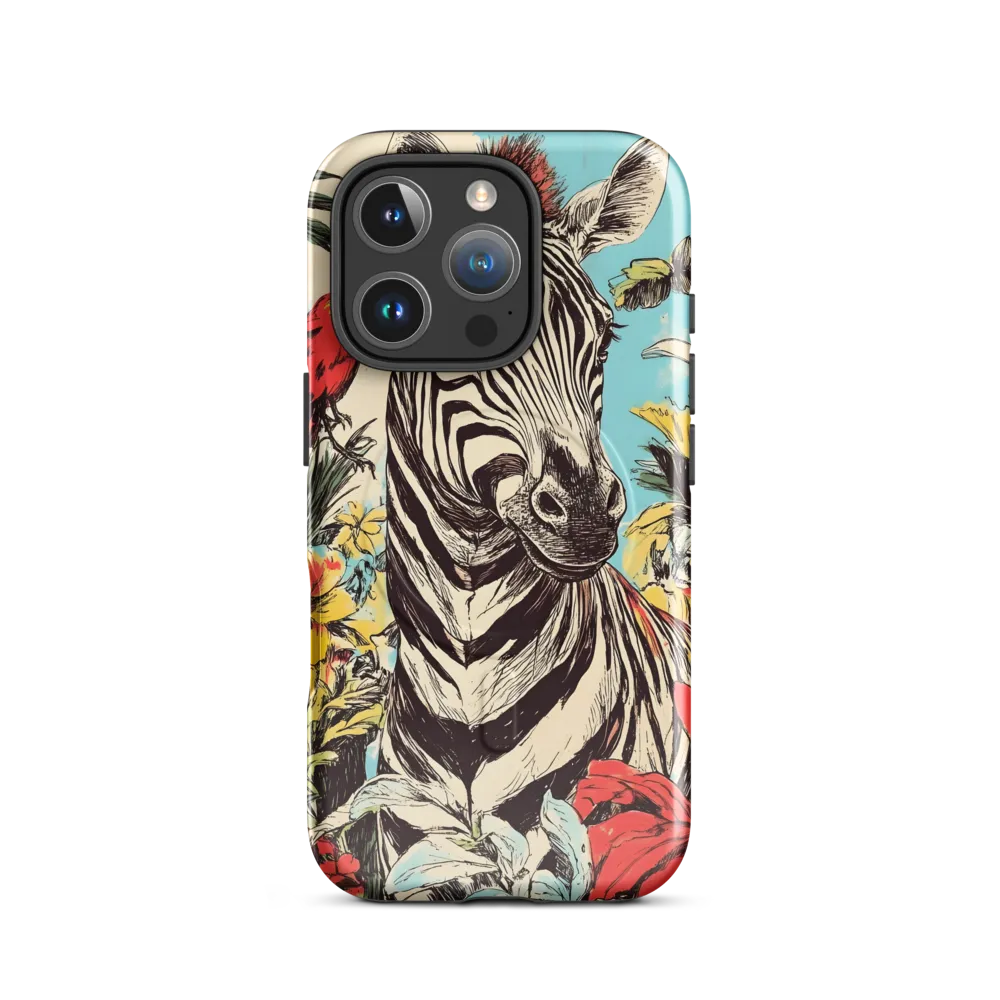 Zebra in Tropical Reverie