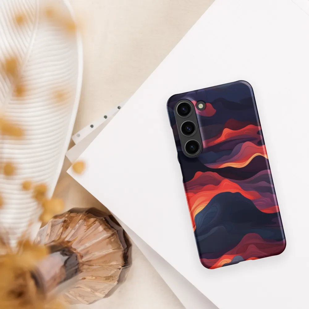 Ethereal Waves of Color | Phone Case |  S23 | Snap Case | Matte