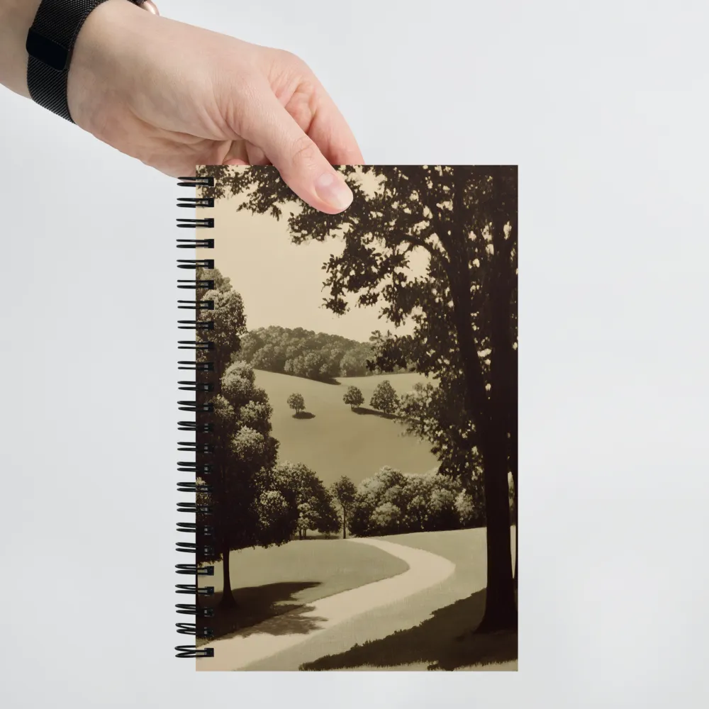 Whispers of the Verdant Path | Spiral Notebook