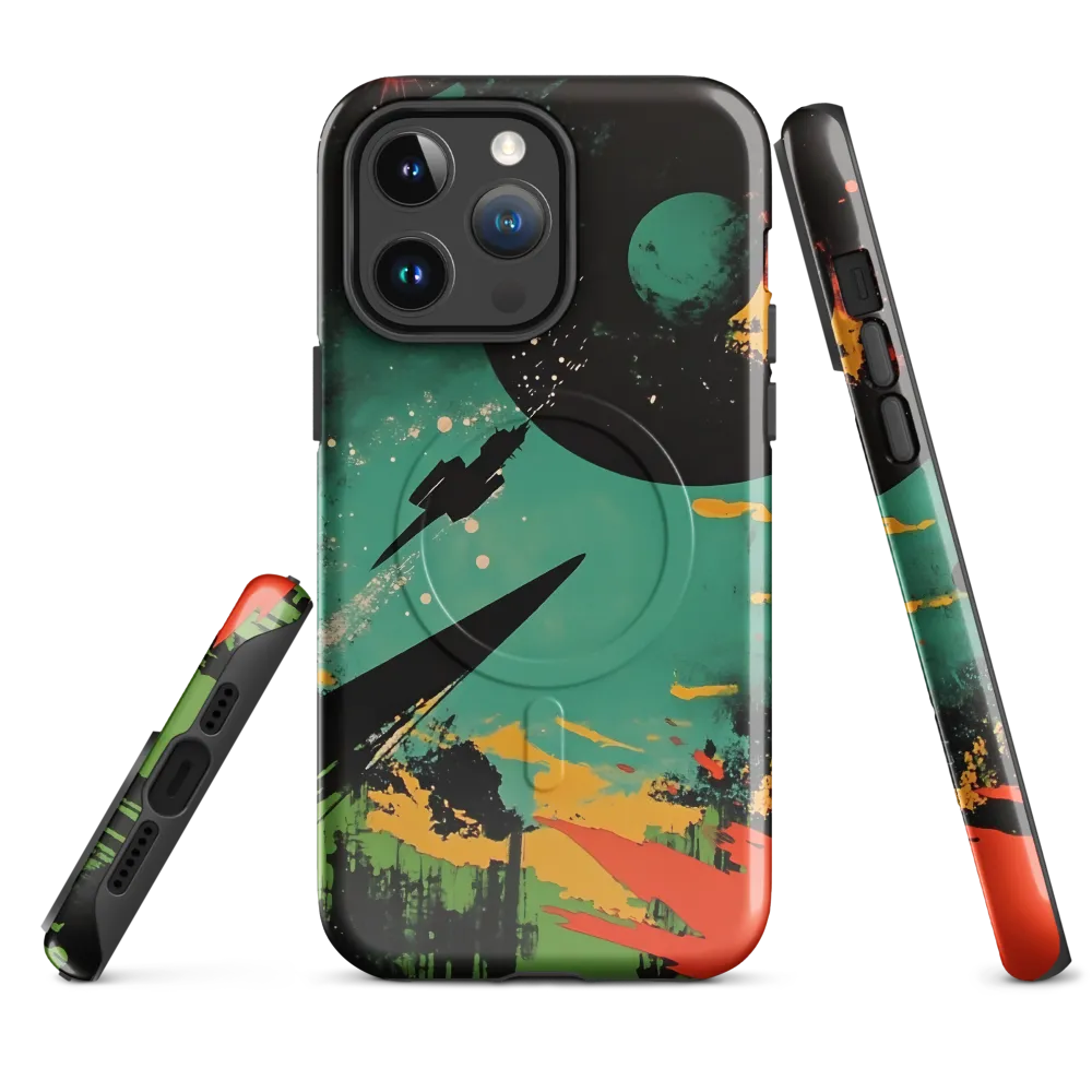 Journey Through the Cosmic Canvas | Phone Case |  14 Pro Max | MagSafe® Tough Case | Glossy