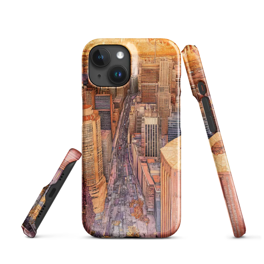 Mosaic Cityscape at Dusk
