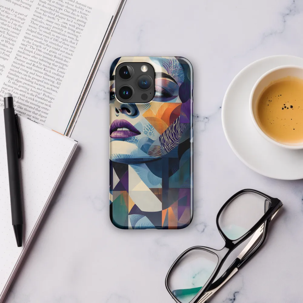 Fragmented Mystery: A Modern Portrait | Phone Case |  16 Pro Max | Snap Case | Glossy