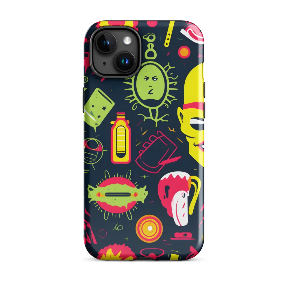 Neon Revelry: A Quirky Exploration of Modern Pop Art