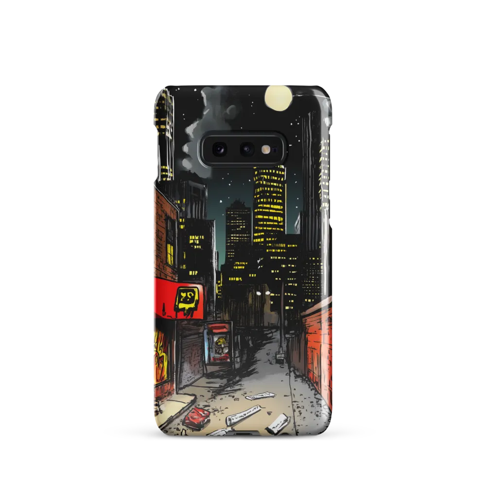 Nocturnal Cityscape: The Hidden Alley | Phone Case |  S10e | Snap Case | Glossy