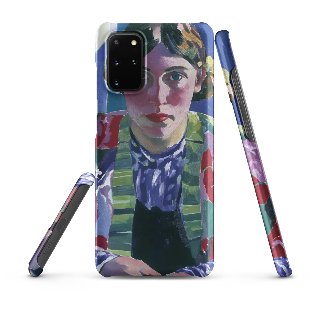 Vibrant Gaze: A Modernist Portrait